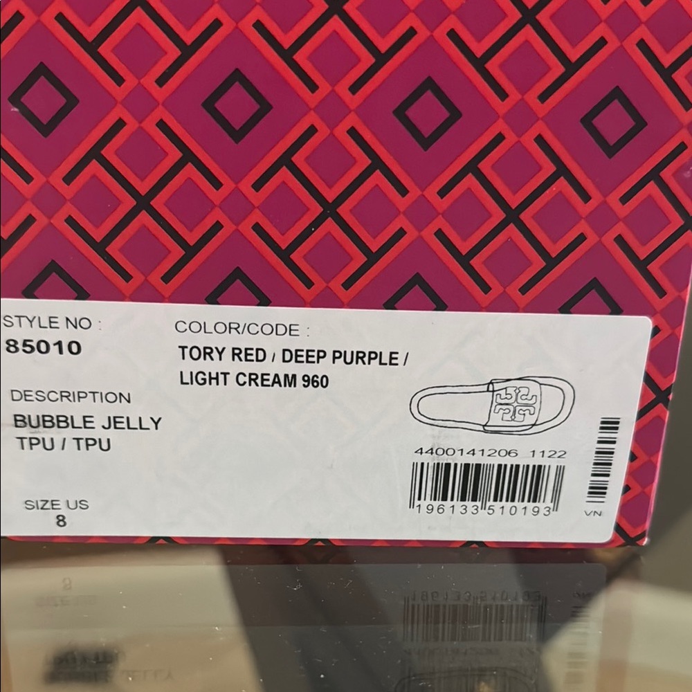 Tory Burch never worn bubble jelly slippers sz 8 - Picture 2 of 9